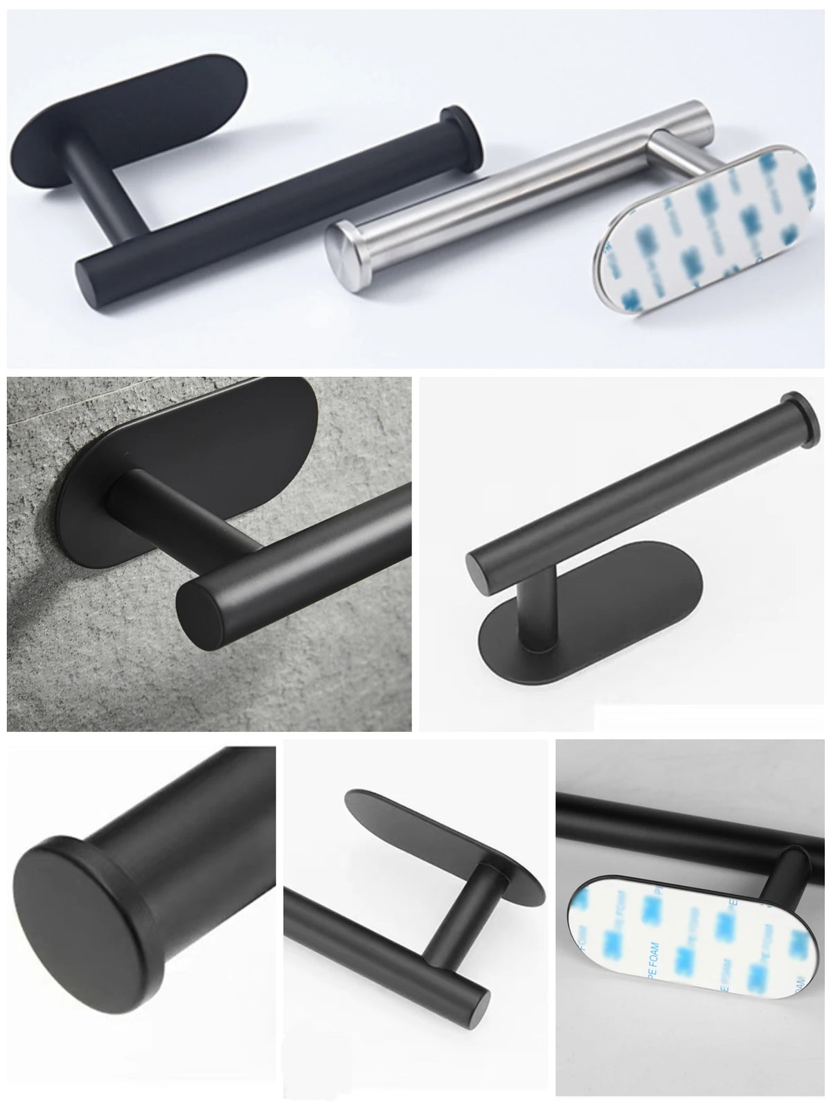 No-Drill Toilet Paper Holder