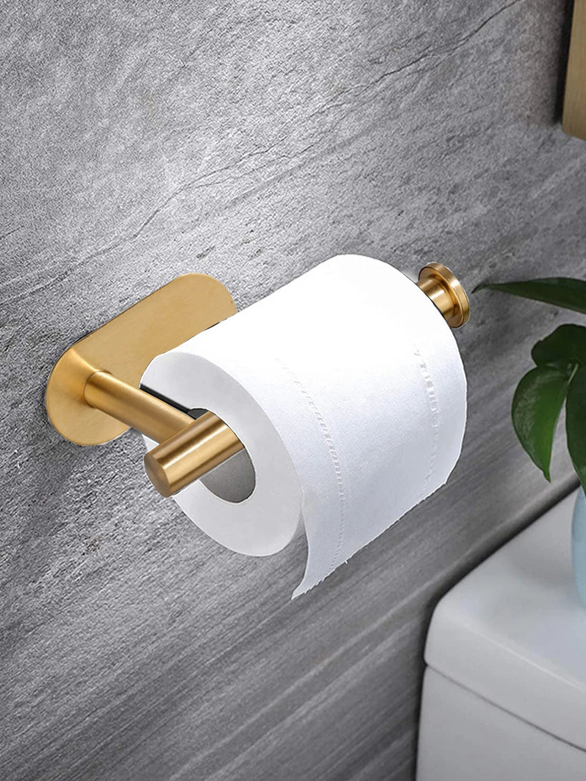 No-Drill Toilet Paper Holder
